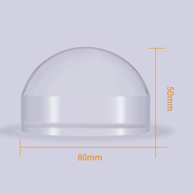 Dandelion 6X Dome Magnifying Glass Acryliy Paperweight Magnifier-3 Inch(80mm) - Image 4